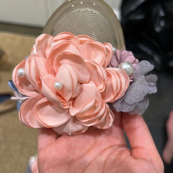 ASOS clear floral jelly slides - Picture 3 of 3